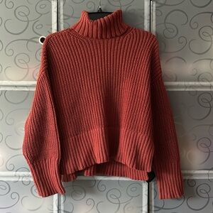 Madewell Red Turtleneck Sweater